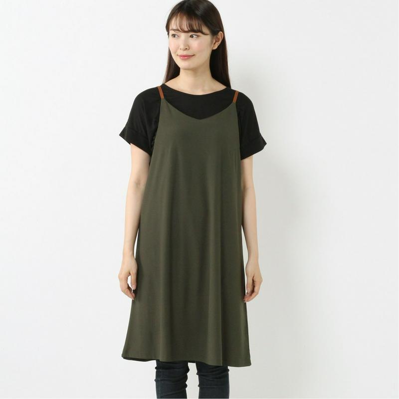 別々にも着られる◎キャミソールワンピとＴシャツのアンサンブル