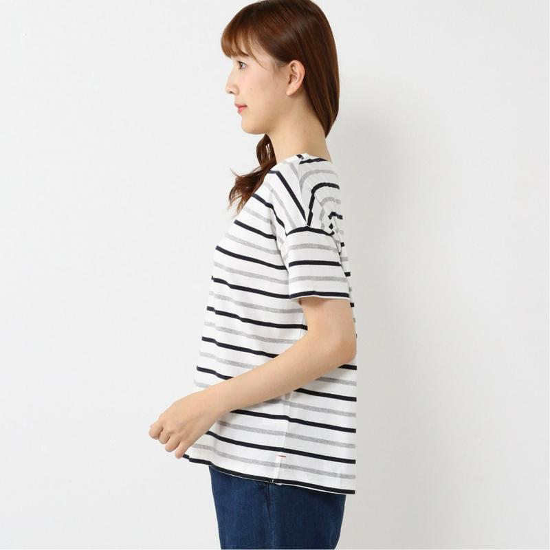 ゆったり身頃で着やすい◎半袖マルチボーダーＴシャツ