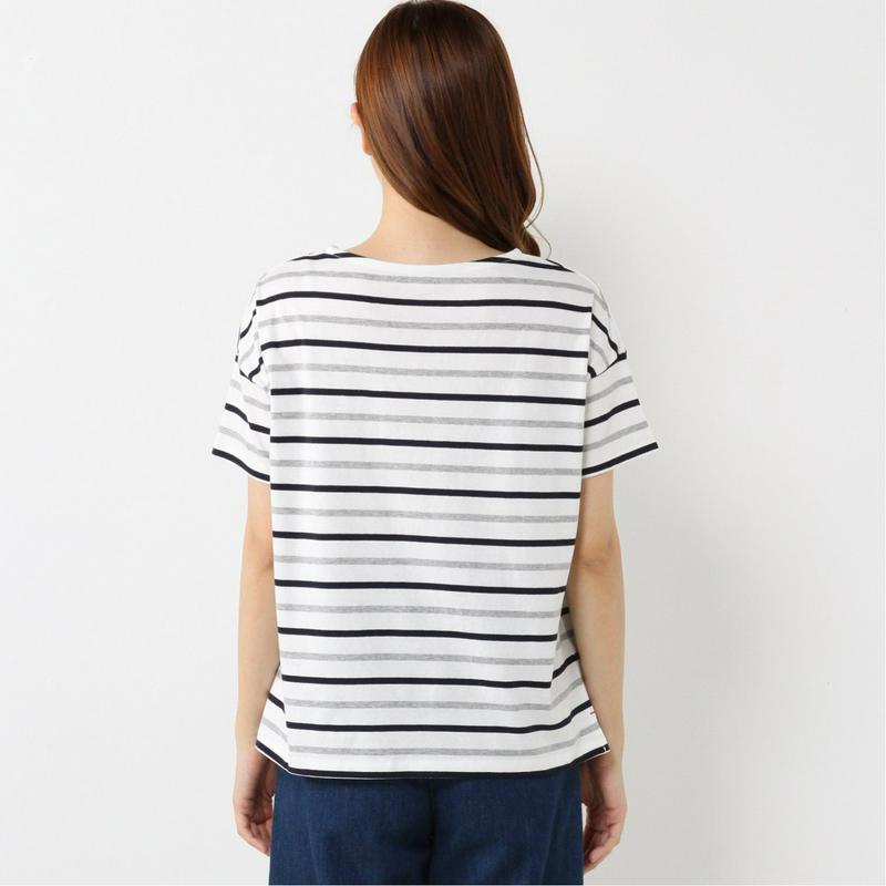 ゆったり身頃で着やすい◎半袖マルチボーダーＴシャツ