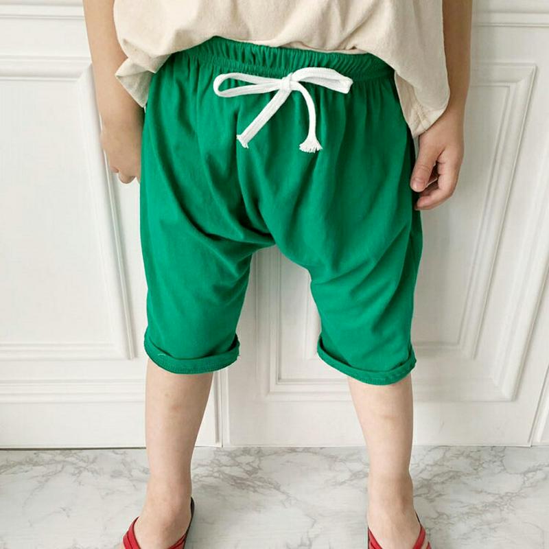 カラーコットンハーフパンツ p001505 キッズ 【3~8才】【pt】【韓国 ファッション ボトムス パンツ ショート ハーフ 膝上 ウエストゴム 無地 ワンマイルウェア プチプラ 半ズボン コットン100 子供 子供服 小学生 ジュニア 夏】【KIDS】