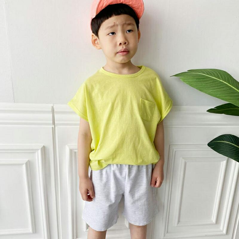 ショートスリーブポケットTシャツ p002331 キッズ 【3~8才】【tops】【韓国 ファッション トップス Tシャツ カットソー 半袖 ショートスリーブ ハーフスリーブ プチプラ 無地 子供 子供服 小学生 ジュニア 夏】【KIDS】