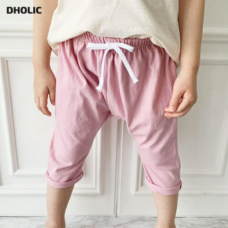 クロップドテーパードパンツ p002332 キッズ 【3~8才】【pt】【韓国 ファッション ボトムス パンツ ロング 7分丈 ウエストゴム 無地 テーパード スラウチ プチプラ ワンマイルウェア 子供 子供服 小学生 ジュニア 夏】【KIDS】
