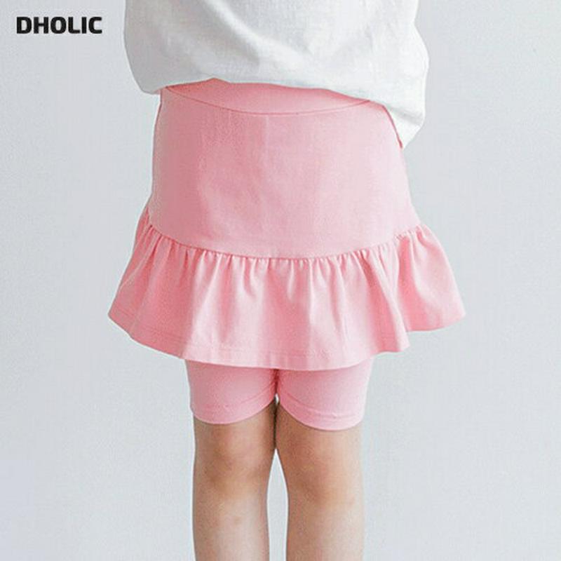 フレアヘムスカートレギンス(ピンク)・p002340 キッズ【3~8才】【pt】【スカートレギンス スカート レギンス ハーフレ