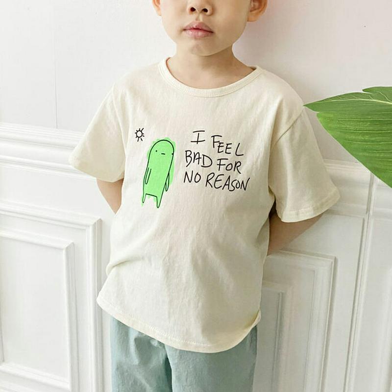ネオンイラスト半袖Tシャツ・p002327 キッズ【3~8才】【tops】【トップス 半袖 Tシャツ ネオン カジュアル イラスト ラフ 女の子 男の子 春 夏 子供 こども 子供服 こども服】【KIDS】