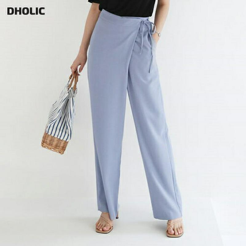 ラップワイドパンツ・全2色・t62478 レディース【pt】【パンツ ロングパンツ ワイドパンツ ワイド ズボン ボトムス ラッ