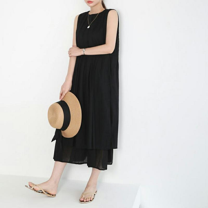 タックフレアワンピース・全2色・b62464 レディース【ops】【ワンピース ロング ロングワンピース タック フレア フレア