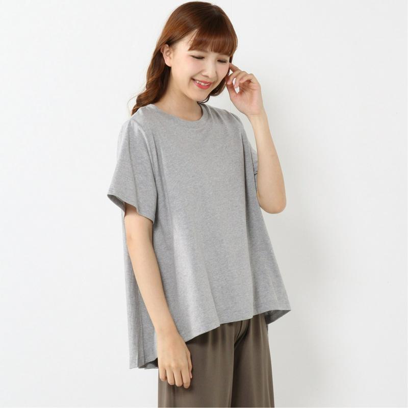 淡い色でも汗染み防止で安心◎ＡラインバックタックＴシャツ