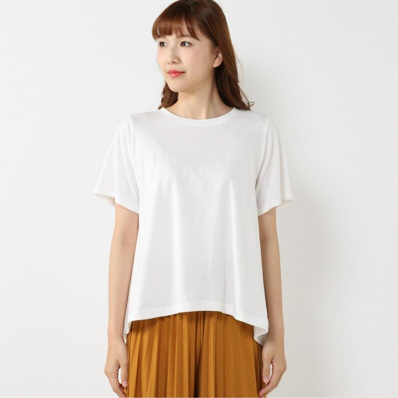 淡い色でも汗染み防止で安心◎ＡラインバックタックＴシャツ