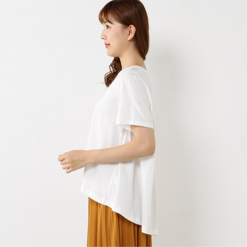 淡い色でも汗染み防止で安心◎ＡラインバックタックＴシャツ