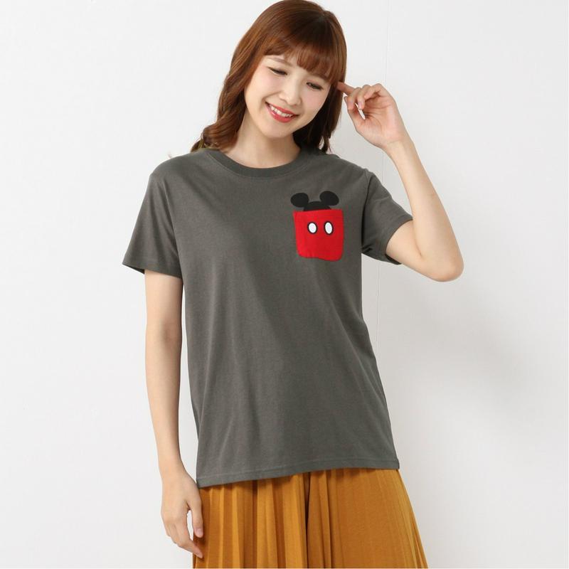半袖ポケ付きＴシャツ（選べるキャラクター）（ディズニー）