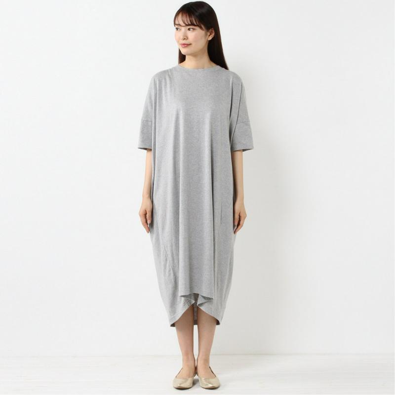 汗染み防止・抗菌消臭・ＵＳＡコットン使用◎バックタックＴシャツワンピース