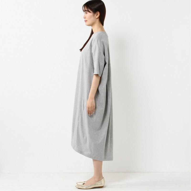 汗染み防止・抗菌消臭・ＵＳＡコットン使用◎バックタックＴシャツワンピース