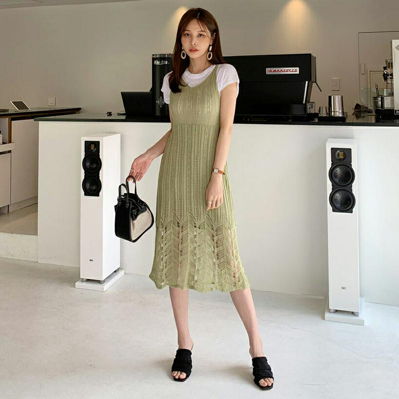 ニットスリーブレスワンピース・全3色・t62503 レディース【ops】【ワンピース ロング ロングワンピース ニット ニットワ