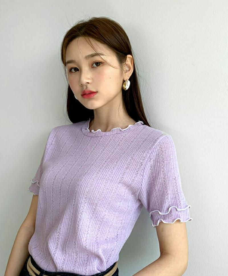 【新作10%OFF】ウェーブスリムTシャツ・全3色・t59599 レディース【tops】【トップス Tシャツ 半袖 ウェーブ ス