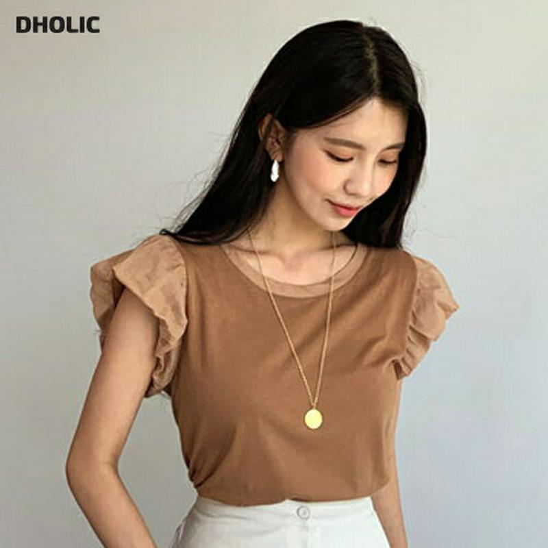 【新作10%OFF】バルーンショートスリーブTシャツ・全5色・b59637 レディース【tops】【トップス Tシャツ ショート