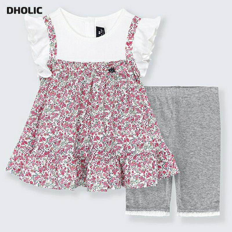 レイヤードワンピース&パンツSET p002207 キッズ 【3~8才】【SET】【韓国 ファッション セット 上下セット ワン