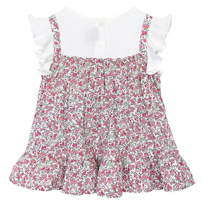 レイヤードワンピース&パンツSET p002207 キッズ 【3~8才】【SET】【韓国 ファッション セット 上下セット ワン