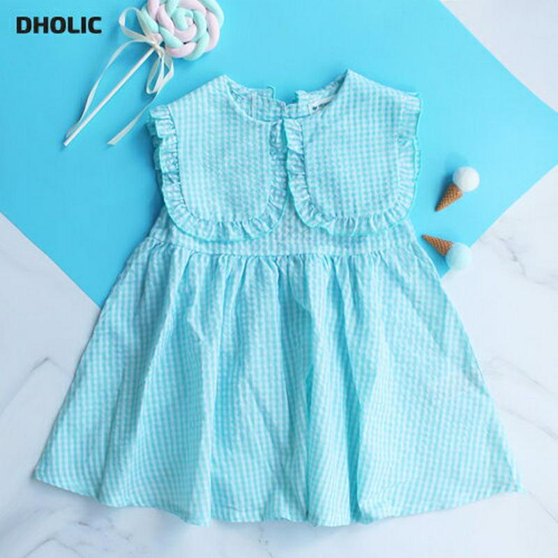 ボックスカラーチェックワンピース(ミント) p002421 キッズ 【3~8才】【ops】【韓国 ファッション ワンピース スリ