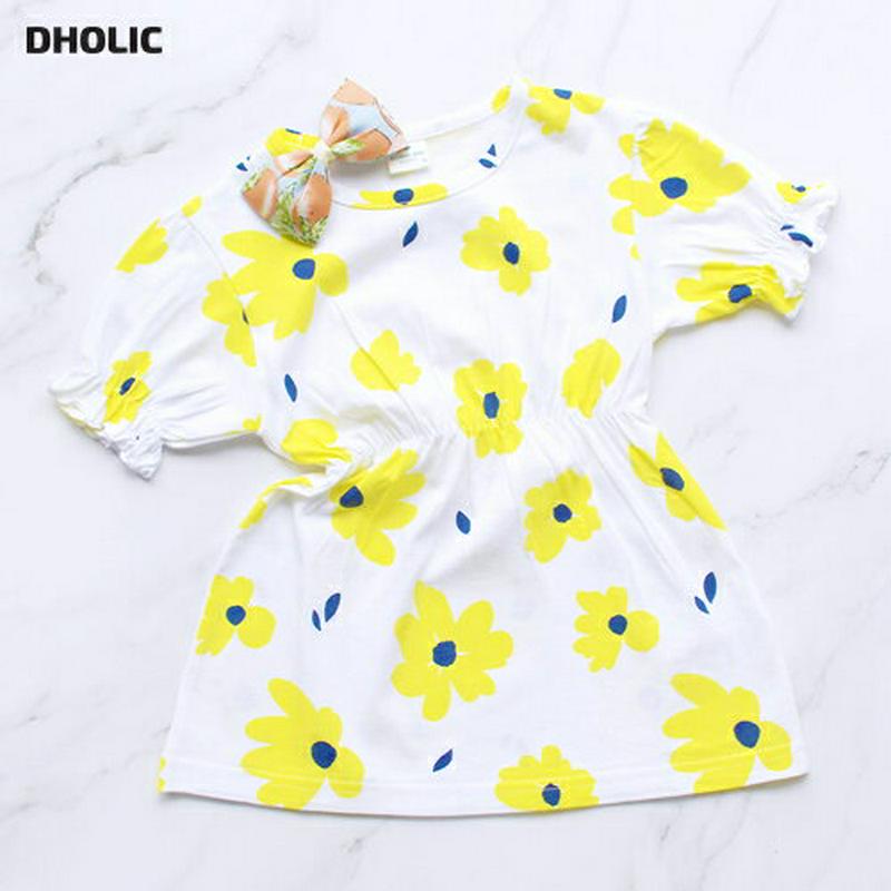 フラワー柄ワンピース p002427 キッズ 【3~8才】【ops】【韓国 ファッション ワンピース 半袖 ハーフスリーブ ショ