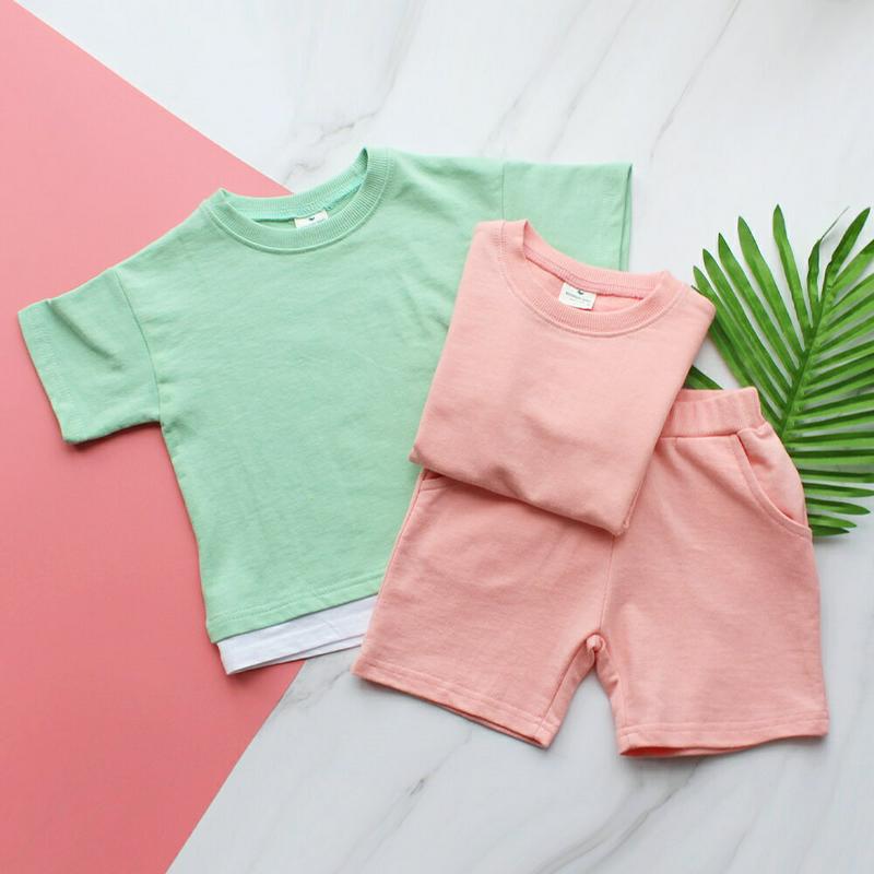 半袖Tシャツ&パンツSET p002423 キッズ 【3~8才】【SET】【韓国 ファッション セット 上下セット Tシャツ カ