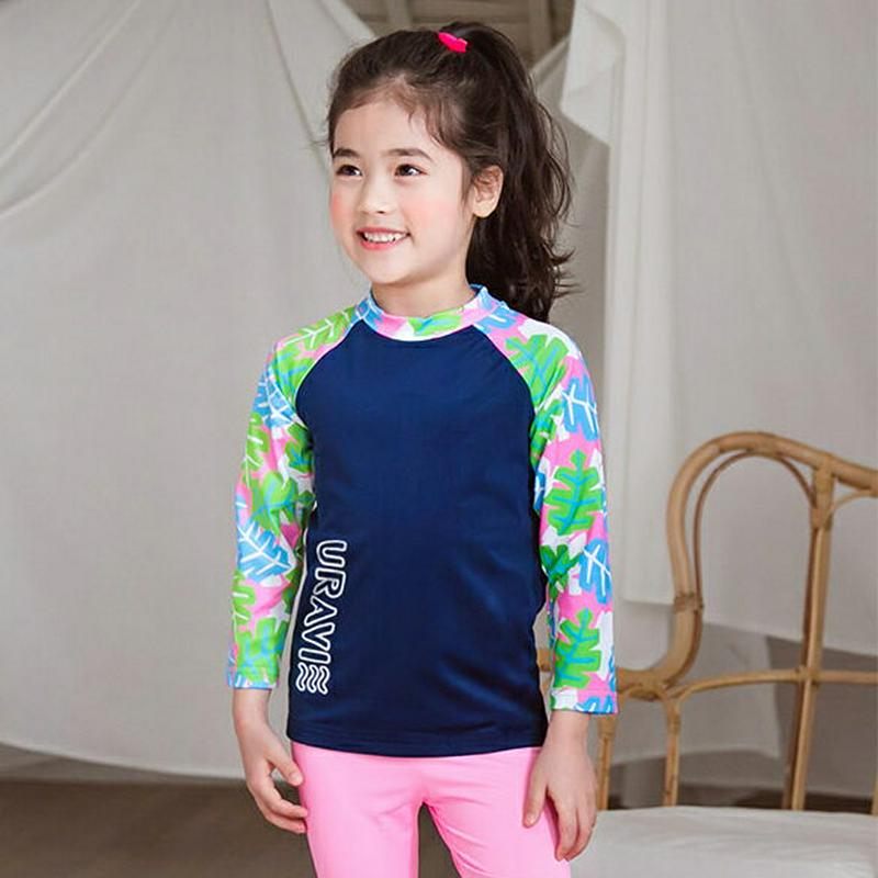 BillyラッシュガードTシャツ・p001576 キッズ【3~8才】【bw】【水着 ラッシュガード 長袖 スイムウェア 総柄 カジュアル ラフ 女の子 男の子 子供 こども 子供服 こども服】【KIDS】