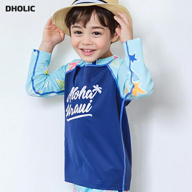 LoudラッシュガードTシャツ・p001580 キッズ【3~8才】【bw】【水着 スイムウェア ラッシュガード 長袖 ポップ 星 カジュアル 女の子 男の子 夏 子供 こども 子供服 こども服】【KIDS】