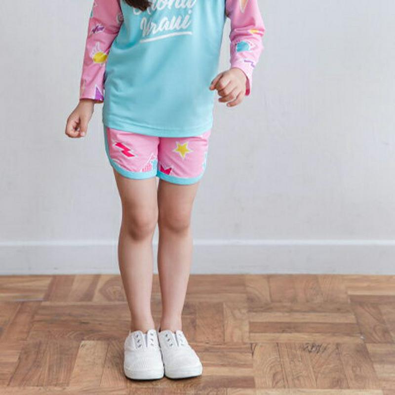 Loudショートラッシュガードパンツ・p001588 キッズ【3~8才】【pt】【水着 スイムウェア プール ラッシュガード パンツ ズボン ボトムス ラフ 女の子 男の子 子供 こども 子供服 こども服】【KIDS】