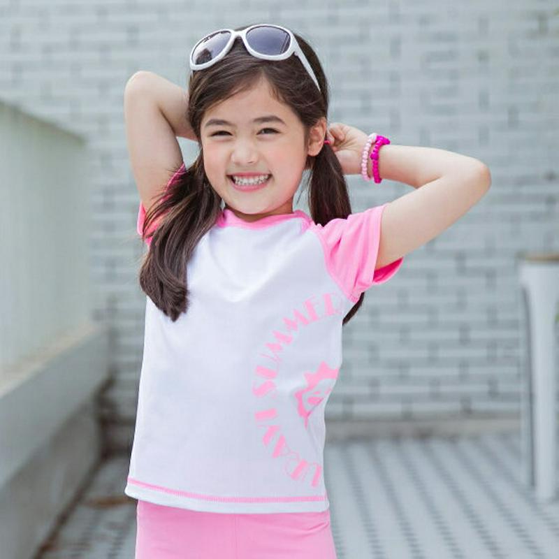 Prairie半袖ラッシュガードTシャツ・p001584 キッズ【3~8才】【bw】【水着 スイムウェア ラッシュガード ロゴ カジュアル 半袖 ラフ シンプル 女の子 男の子 夏 子供 こども 子供服 こども服】【KIDS】