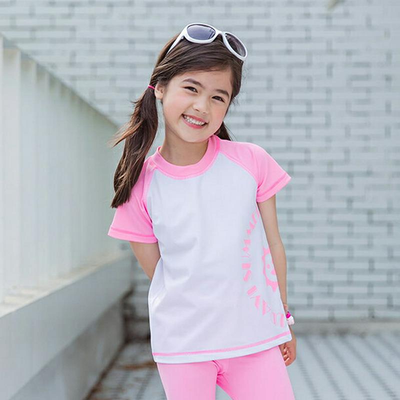 Prairie半袖ラッシュガードTシャツ・p001584 キッズ【3~8才】【bw】【水着 スイムウェア ラッシュガード ロゴ カジュアル 半袖 ラフ シンプル 女の子 男の子 夏 子供 こども 子供服 こども服】【KIDS】