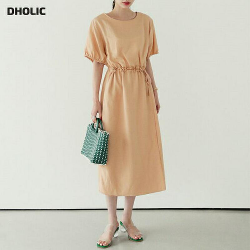 ドロストワンピース・全3色・b62467 レディース【ops】【ワンピース ロング ロングワンピース 半袖 ハーフスリーブ ドロ