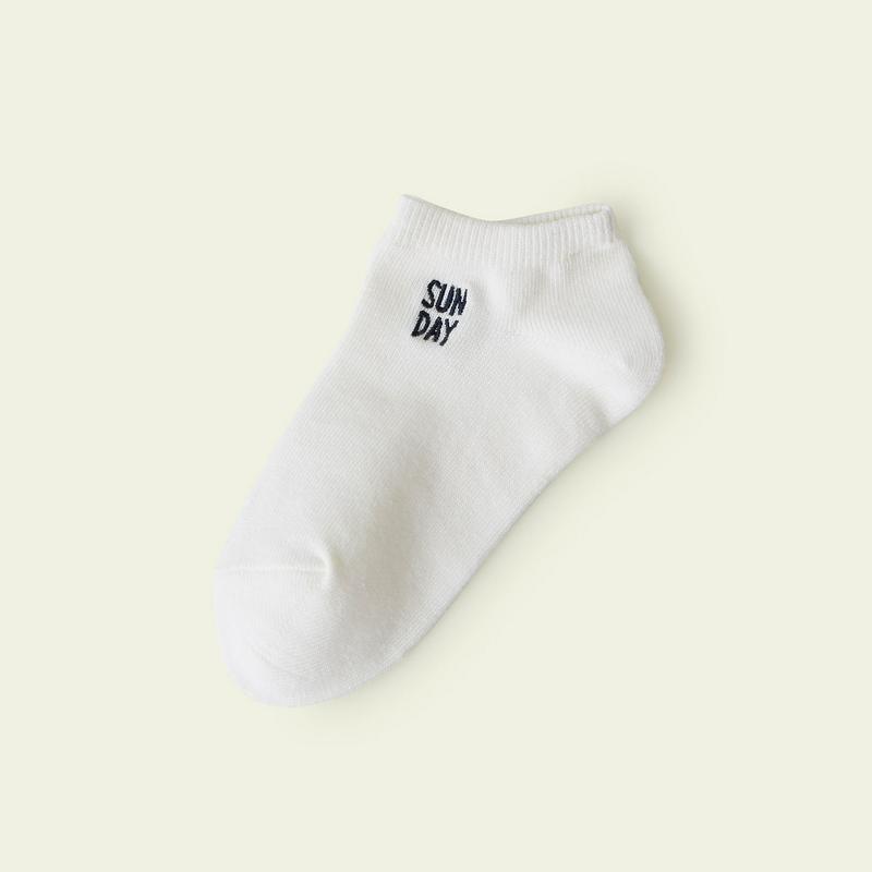 【全品送料無料～6/26 09:59迄】【あす楽】【公式 Mighty Soxer】キッズ 1週間刺繍スニーカー用ソックス 19.0～21.0cm / 靴下屋 靴下 タビオ マイティソクサー くつ下 キッズ 日本製