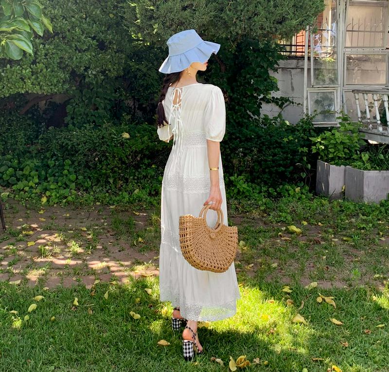 シアーレースラインワンピース・全2色・t59707 レディース【ops】【ワンピース ロング ロングワンピース シアー レース 