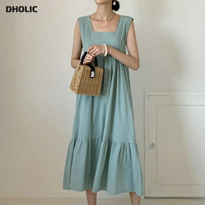 ピンタックスリーブレスワンピース・全2色・t59703 レディース【ops】【ワンピース ロング ロングワンピース スリーブレス