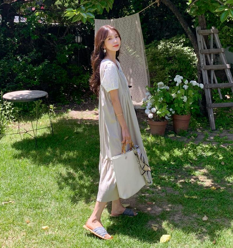 ピンタックスリーブレスワンピース・全2色・t59703 レディース【ops】【ワンピース ロング ロングワンピース スリーブレス