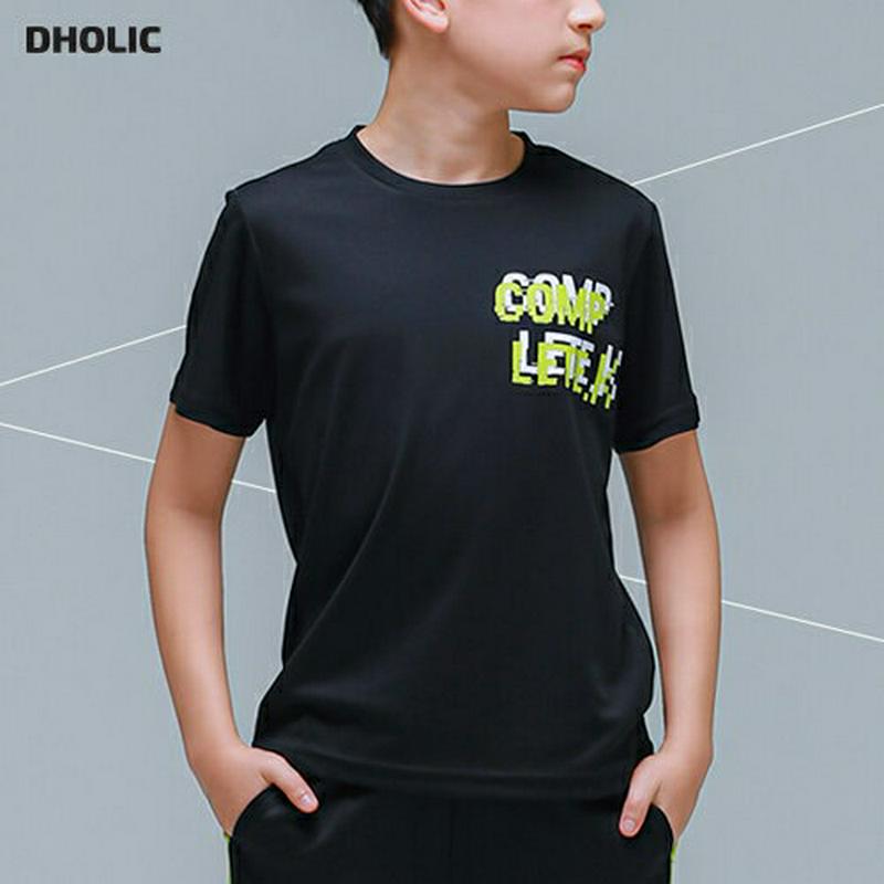 シャドーレタリングTシャツ(ブラック)・p001793 キッズ【9~17才】【tops】【トップス Tシャツ 半袖 ハーフスリー