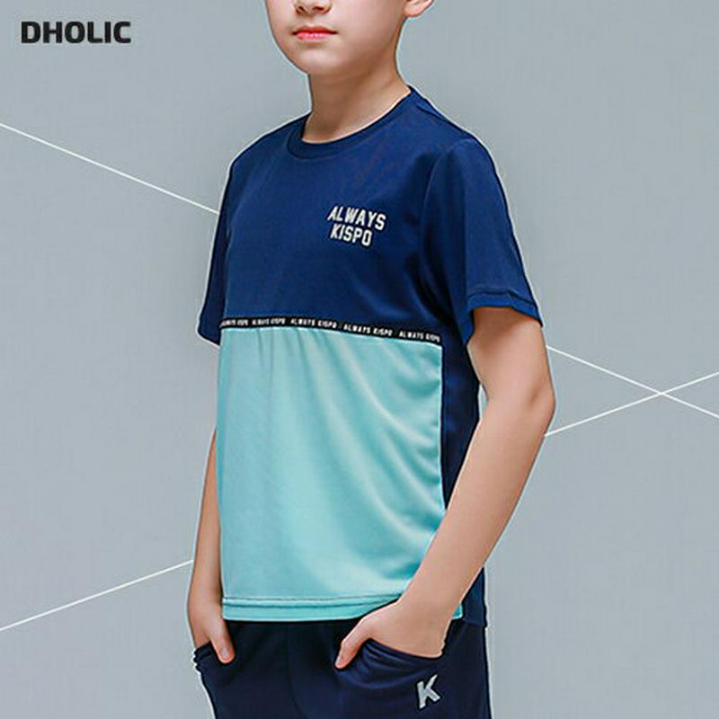 ALWAYSカラーブロックTシャツ(ネイビー)・p001908 キッズ【9~17才】【tops】【トップス Tシャツ 半袖 ハー