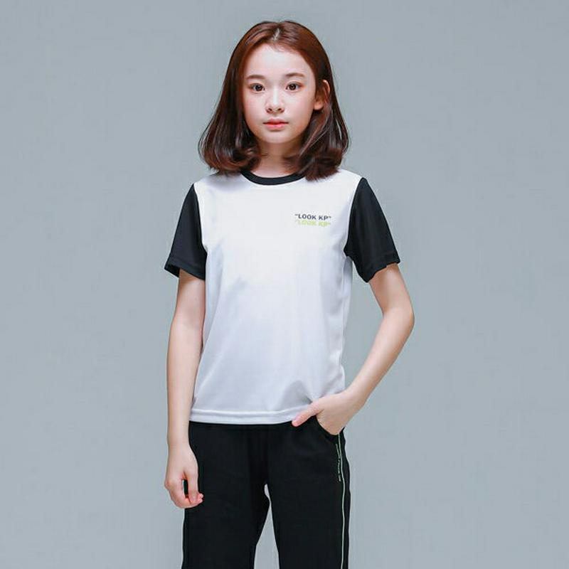 LOOK KP半袖Tシャツ(ホワイト)・p001791 キッズ【9~17才】【tops】【トップス Tシャツ 半袖 ハーフスリー