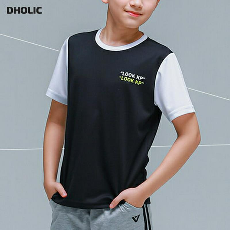 LOOK KP半袖Tシャツ(ブラック)・p001792 キッズ【9~17才】【tops】【トップス Tシャツ 半袖 ハーフスリー