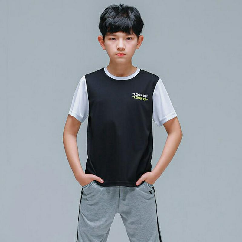 LOOK KP半袖Tシャツ(ブラック)・p001792 キッズ【9~17才】【tops】【トップス Tシャツ 半袖 ハーフスリー