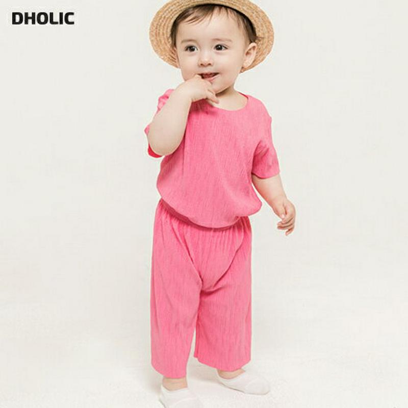 プリーツ上下SET(ピンク)・p002836 キッズ【0~2才】【set】【セットアップ トップス Tシャツ 半袖 ハーフスリーブ パンツ ズボン 単色 無地 シンプル カジュアル プリーツ 女の子 男の子 子供 こども 子供服 こども服】【KIDS】