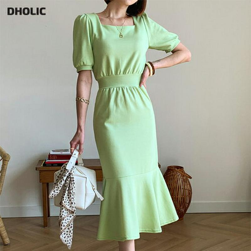 【新作10%OFF】スクエアマーメイドワンピース・全3色・b55776 レディース【ops】【ワンピース ロング ロングワンピー