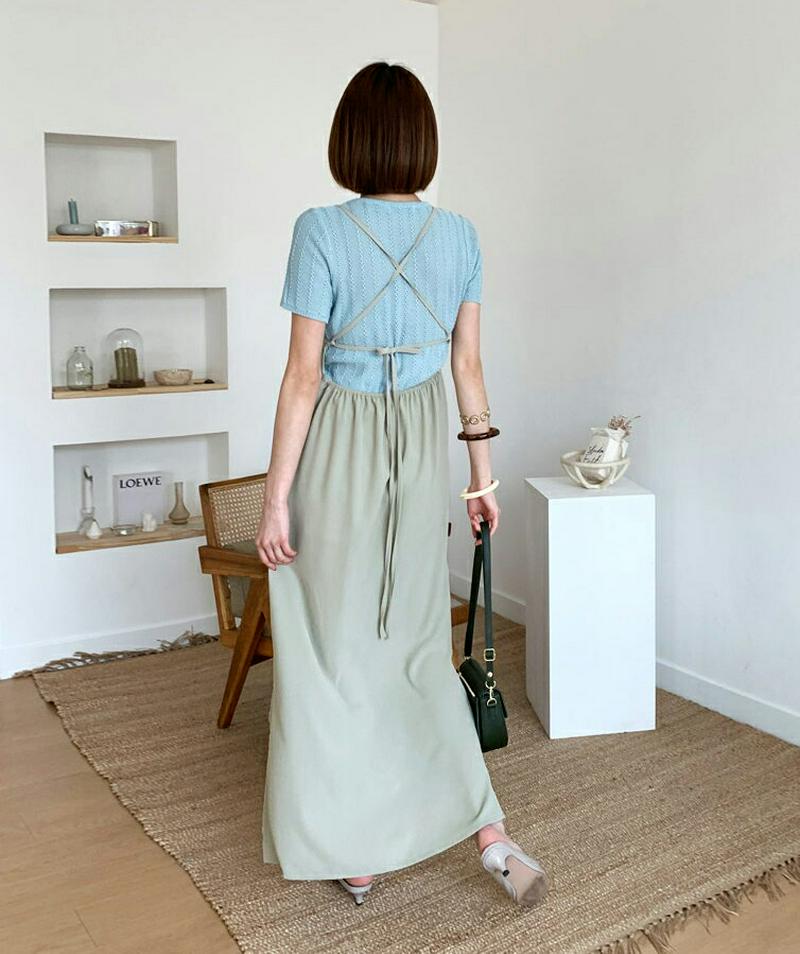 【新作10%OFF】バックストラップワンピース・全3色・t55774 レディース【ops】【ワンピース ロング ロングワンピース