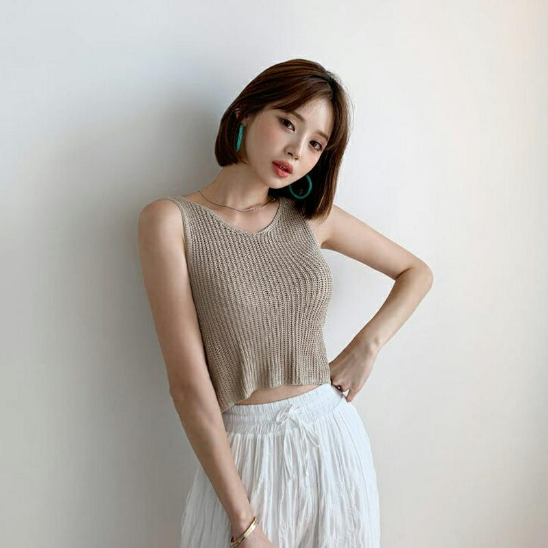 【新作10%OFF】2WAYツイストニットスリーブレス・全3色・t55757 レディース【tops】【トップス スリーブレス ノ