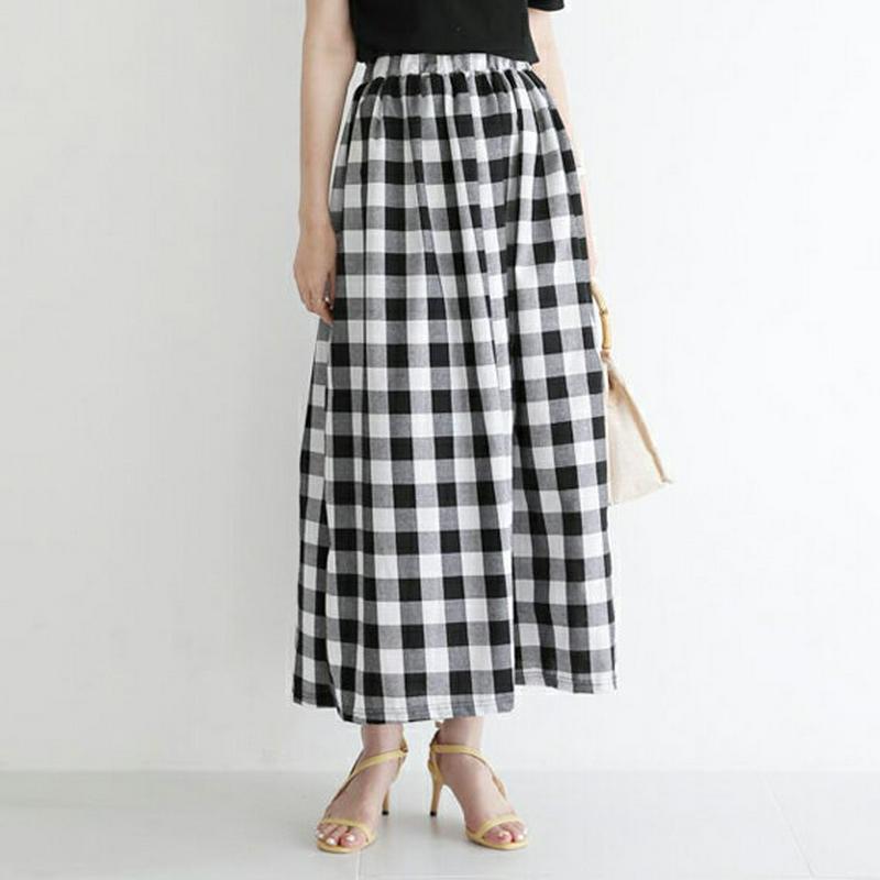 【新作10%OFF】ギンガムチェックスカート・全2色・b62512 レディース【sk】【スカート ロング ロングスカート チェッ