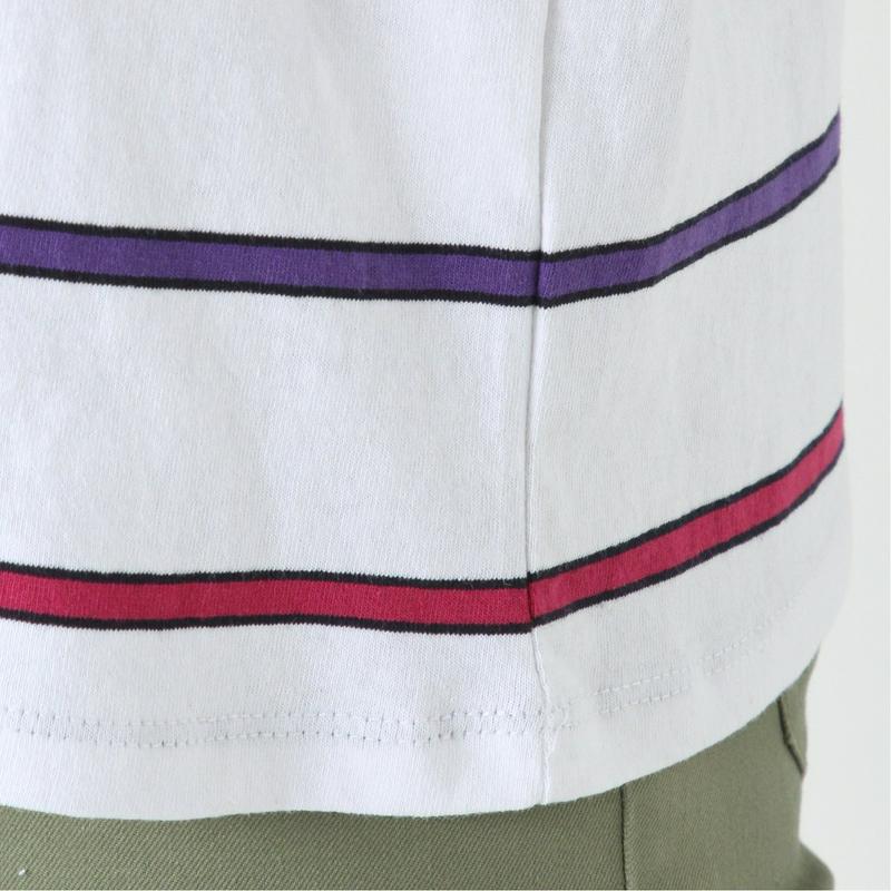 【コンバース】先染めボーダー天竺パッチワッペンＴシャツ【Ｍ～５Ｌ】（コンバース/CONVERSE）