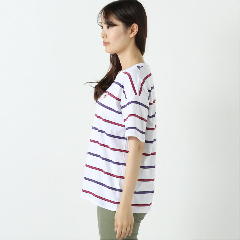 【コンバース】先染めボーダー天竺パッチワッペンＴシャツ【Ｍ～５Ｌ】（コンバース/CONVERSE）