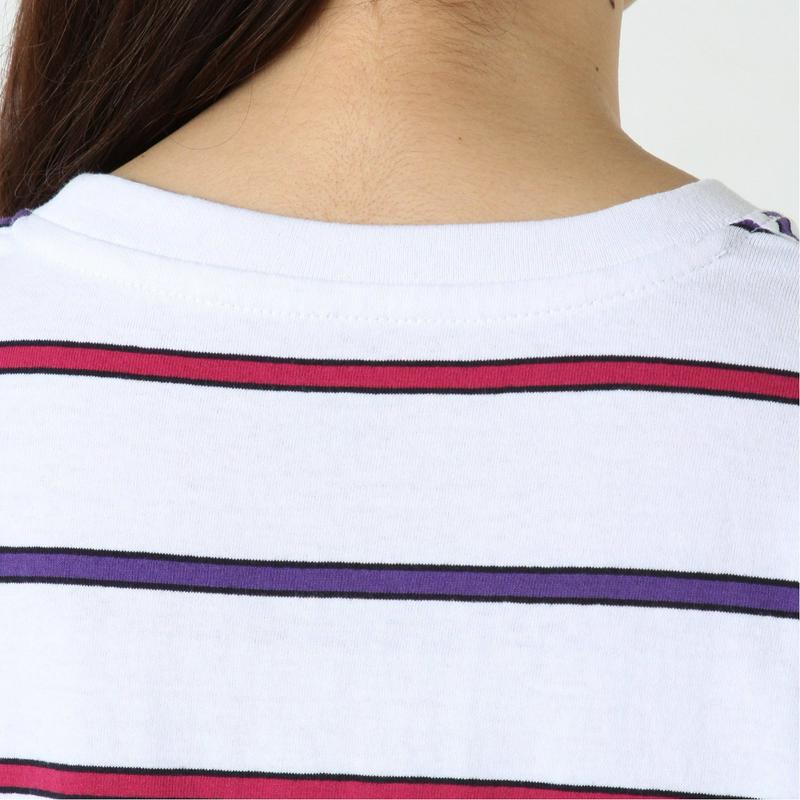 【コンバース】先染めボーダー天竺パッチワッペンＴシャツ【Ｍ～５Ｌ】（コンバース/CONVERSE）