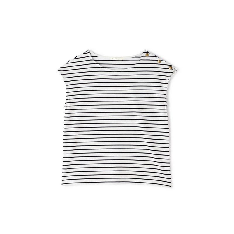 ショルダーボタンディティールカットソー（NATURAL BEAUTY BASIC／ナチュラルビューティー ベーシック）