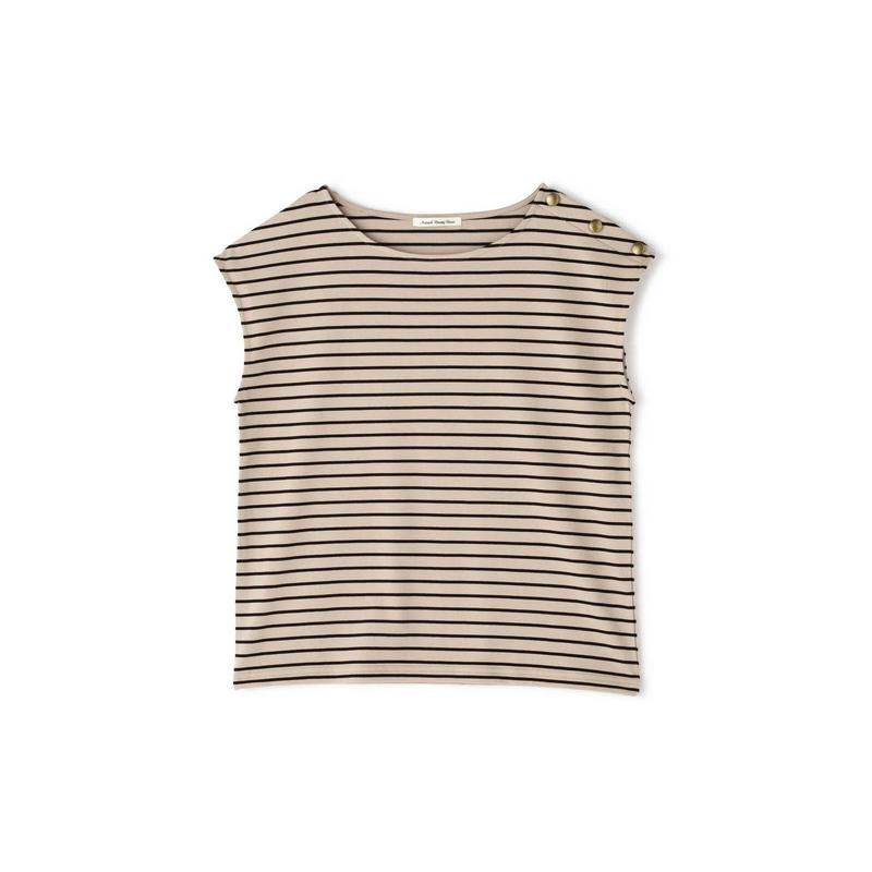 ショルダーボタンディティールカットソー（NATURAL BEAUTY BASIC／ナチュラルビューティー ベーシック）