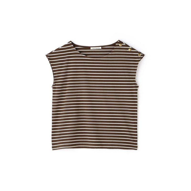 ショルダーボタンディティールカットソー（NATURAL BEAUTY BASIC／ナチュラルビューティー ベーシック）
